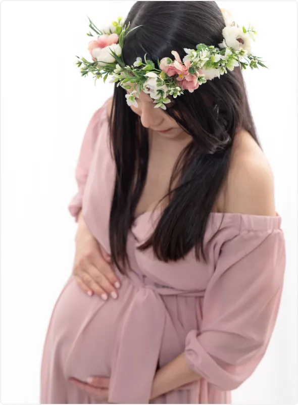 Pregnant Woman on Beach